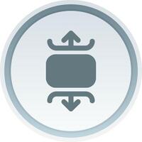 Carousel vertical Solid button Icon vector