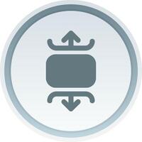 Carousel vertical Solid button Icon vector