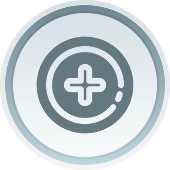 añadir circulo sólido botón icono vector