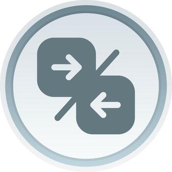 Compare arrow Solid button Icon vector