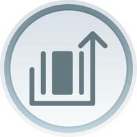 Deploy object Solid button Icon vector