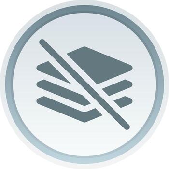 Hide layer Solid button Icon vector