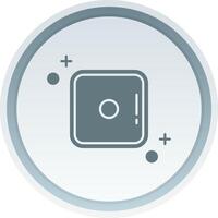 Dice one Solid button Icon vector