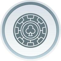 Chip Solid button Icon vector