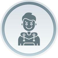 Envy Solid button Icon vector