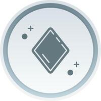 Diamonds Solid button Icon vector