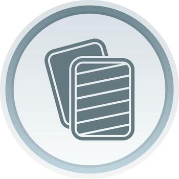 Blind Solid button Icon vector