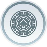 Chip Solid button Icon vector