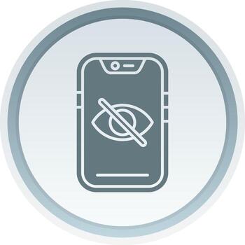 Hide Solid button Icon vector
