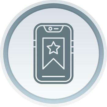 Bookmark Solid button Icon vector