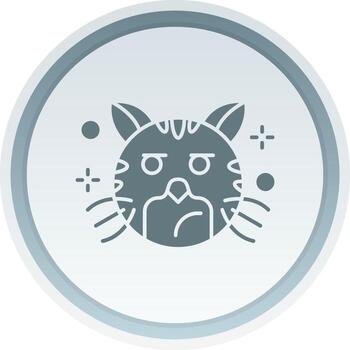 Liar Solid button Icon vector