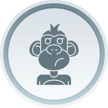 Liar Solid button Icon vector