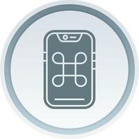 Command Solid button Icon vector