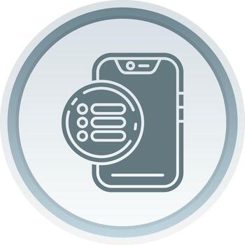 Menu Solid button Icon vector