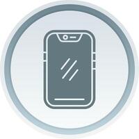 Smartphone Solid button Icon vector