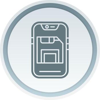 salvar sólido botón icono vector