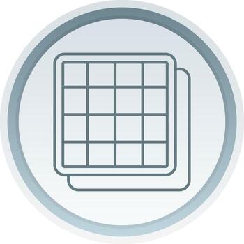 Grid Solid button Icon vector