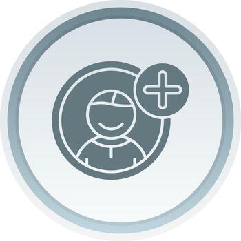 añadir sólido botón icono vector