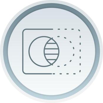 Opacity Solid button Icon vector