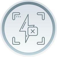 Flash off Solid button Icon vector