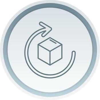 Rotate Solid button Icon vector