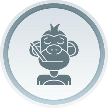 Sick Solid button Icon vector