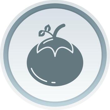 Tomato Solid button Icon vector