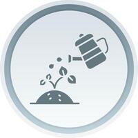 Watering Solid button Icon vector