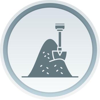 heno sólido botón icono vector