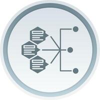 Index Solid button Icon vector