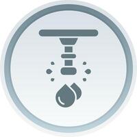 Water Solid button Icon vector