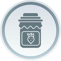 Jam Solid button Icon vector