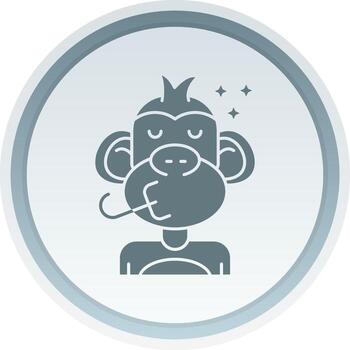 Congratulation Solid button Icon vector