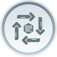Infographic elements Solid button Icon vector