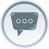 Message Solid button Icon vector