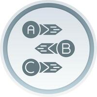 Diagram Solid button Icon vector