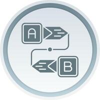 Diagram Solid button Icon vector