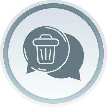 Eliminar sólido botón icono vector