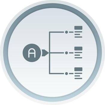 Relation Solid button Icon vector