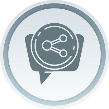 Share Solid button Icon vector