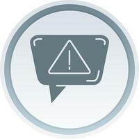 Alert Solid button Icon vector