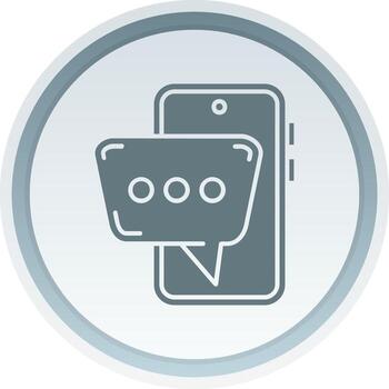 Smartphone Solid button Icon vector