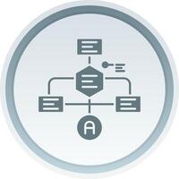 Flowchart Solid button Icon vector