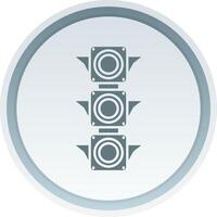 Traffic light Solid button Icon vector