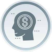 Greed Solid button Icon vector