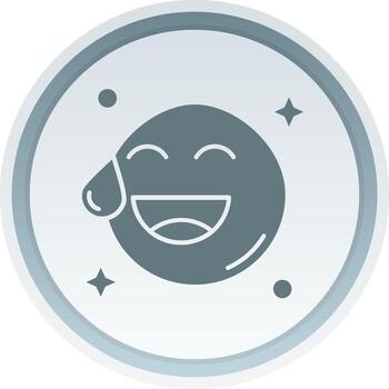 sudor sólido botón icono vector
