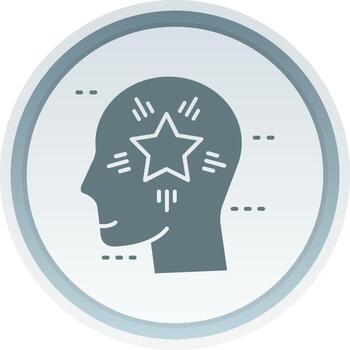 Star Solid button Icon vector