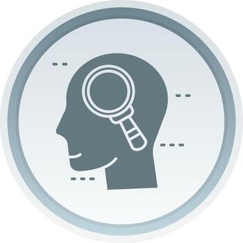 Search Solid button Icon vector