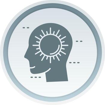 Positive Solid button Icon vector