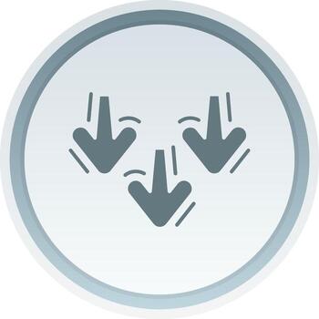 Decrease Solid button Icon vector